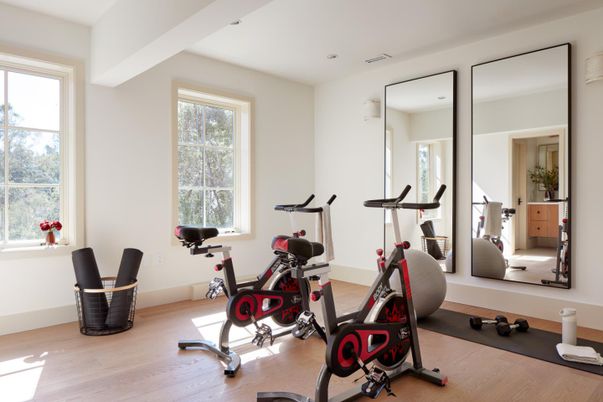 Fitness Equipment, Interior, Wood Texture Flooring