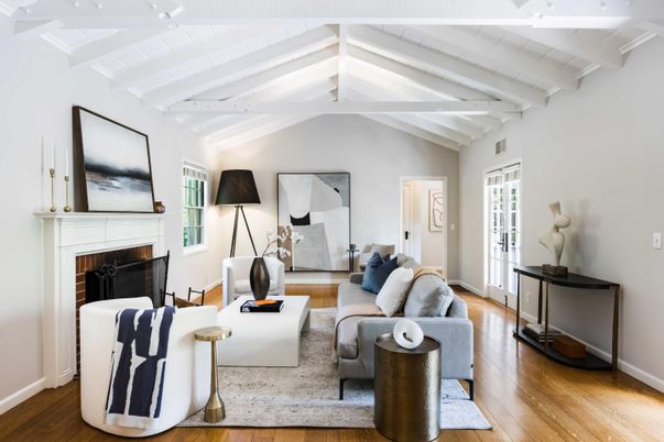Fireplace, Interior, Living room, Wood Texture Flooring