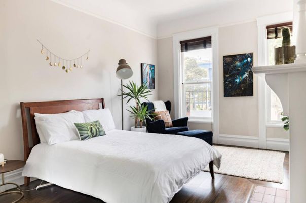 Bedroom, Interior, Wood Texture Flooring