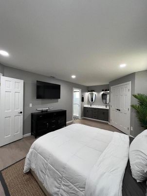 Bedroom, Interior, Recessed Lighting