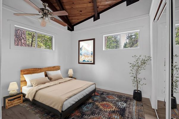 Bedroom, Interior, Wooden Beams, Wooden Ceilings, Wood Texture Flooring