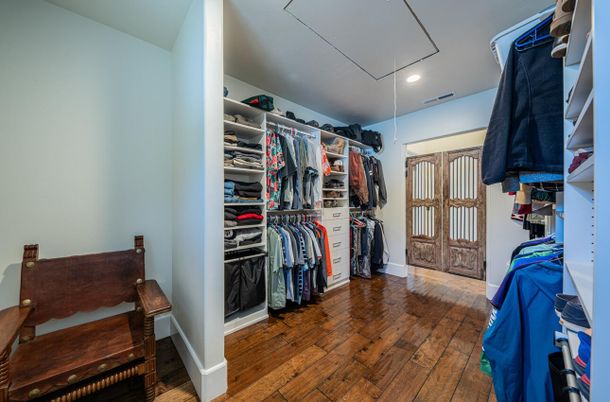 Interior, Recessed Lighting, Walk-in Closets, Wood Texture Flooring