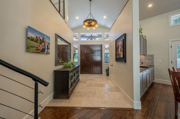 Chandelier, Interior, Pendant Lights, Recessed Lighting, Wood Texture Flooring
