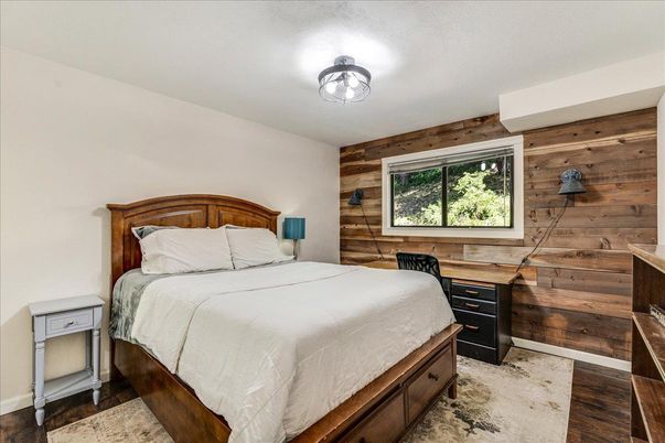 Bedroom, Interior, Wood Texture Flooring, Wooden Walls