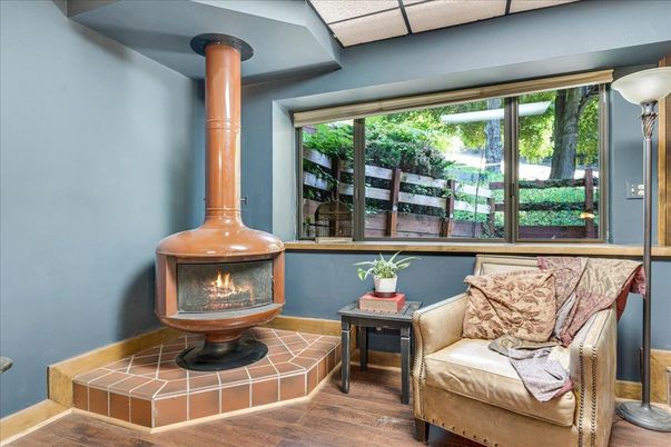 Fireplace, Interior, Wood Texture Flooring
