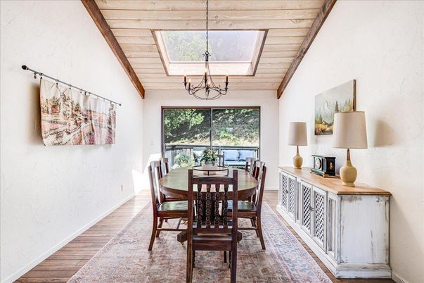 Dining room, Interior, Wooden Ceilings, Wood Texture Flooring