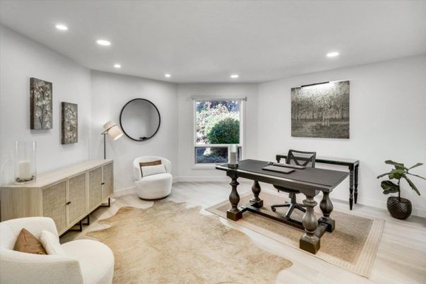 Home Office, Interior, Recessed Lighting