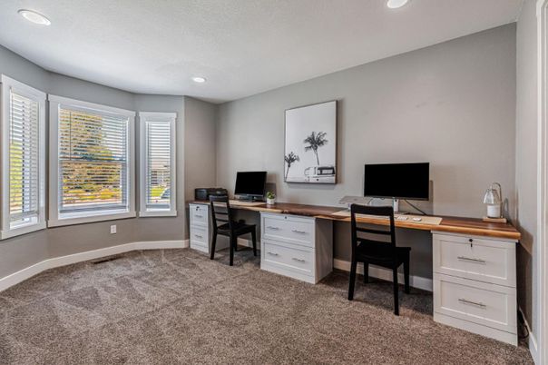 Home Office, Interior, Recessed Lighting
