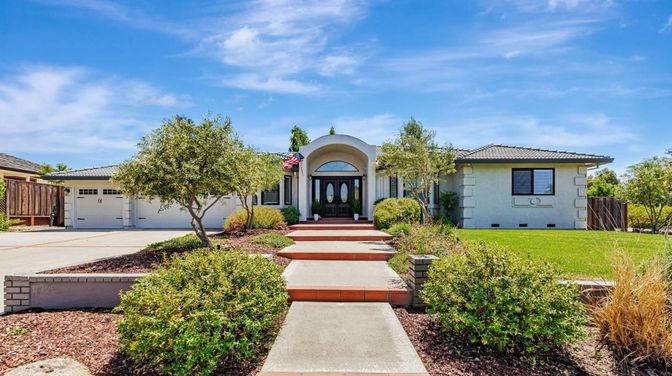 Attached, Backyard, Exterior, Facade, Spanish Mediterranean