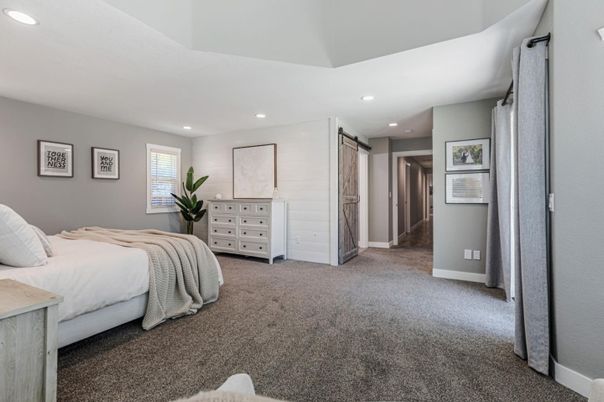 Bedroom, Interior, Recessed Lighting