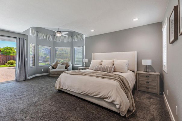 Bedroom, Interior, Recessed Lighting