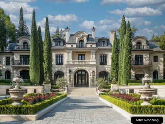 Exterior, Facade, Pool, Rowhouse
