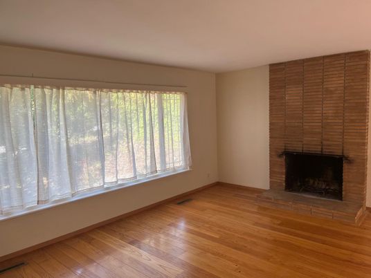 Empty room, Fireplace, Interior, Wood Texture Flooring