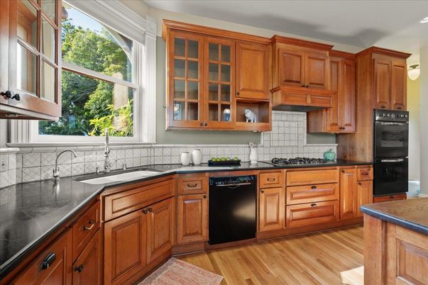 Interior, Kitchen, Wood Texture Flooring