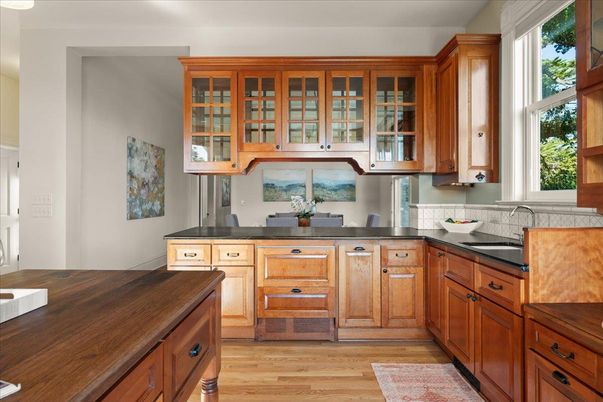 Interior, Kitchen, Wood Texture Flooring