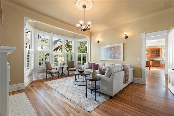 Fireplace, Interior, Living room, Pendant Lights, Wood Texture Flooring