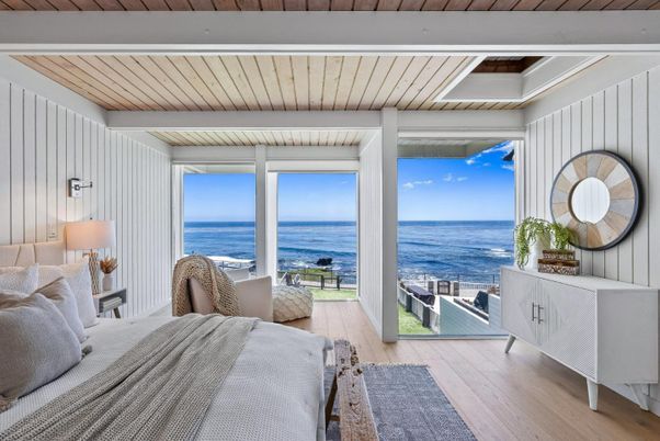 Bedroom, Interior, Water, Wooden Ceilings, Wood Texture Flooring