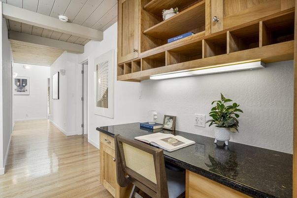 Home Office, Interior, Wood Texture Flooring