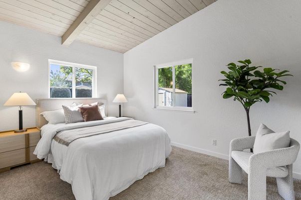 Bedroom, Interior, Wooden Beams, Wooden Ceilings