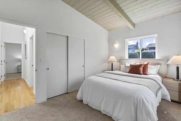 Bedroom, Interior, Wood Texture Flooring