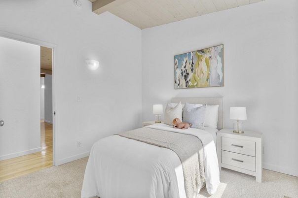 Bedroom, Interior, Wood Texture Flooring