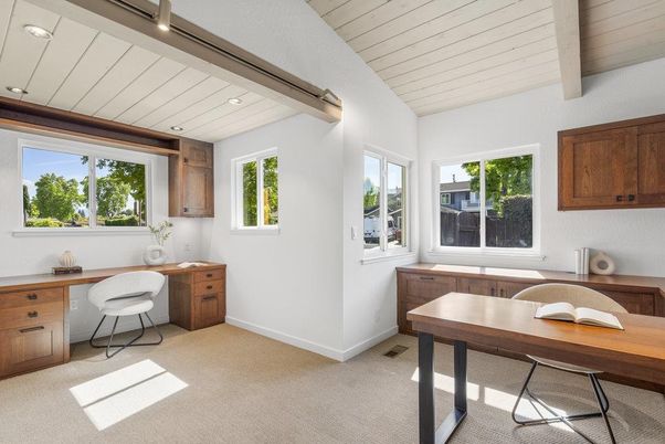 Home Office, Interior, Recessed Lighting