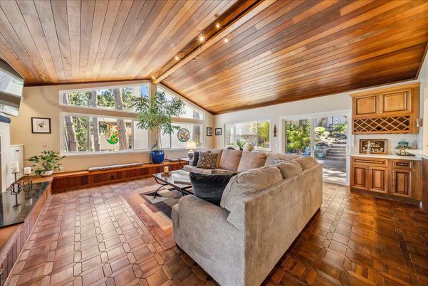 Interior, Living room, Wooden Ceilings, Wood Texture Flooring