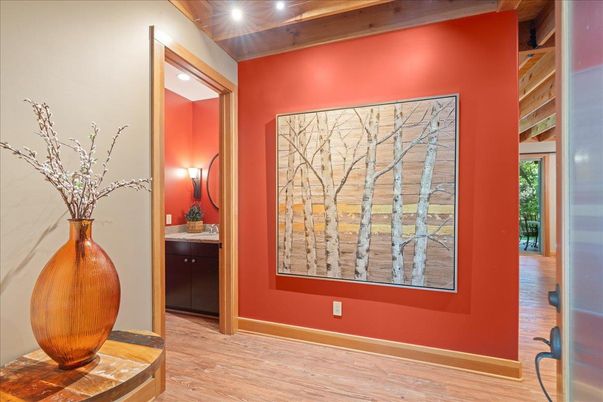 Interior, Recessed Lighting, Wood Texture Flooring