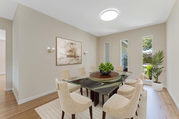 Dining room, Interior, Wood Texture Flooring