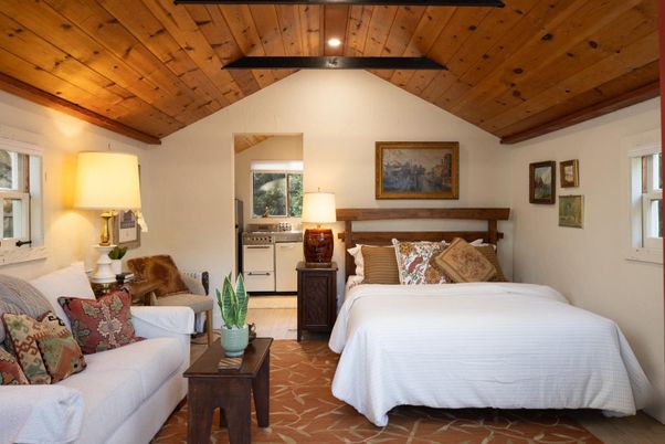 Bedroom, Interior, Recessed Lighting, Wooden Beams, Wooden Ceilings