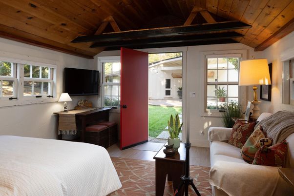 Bedroom, Interior, Wooden Beams, Wooden Ceilings, Wood Texture Flooring