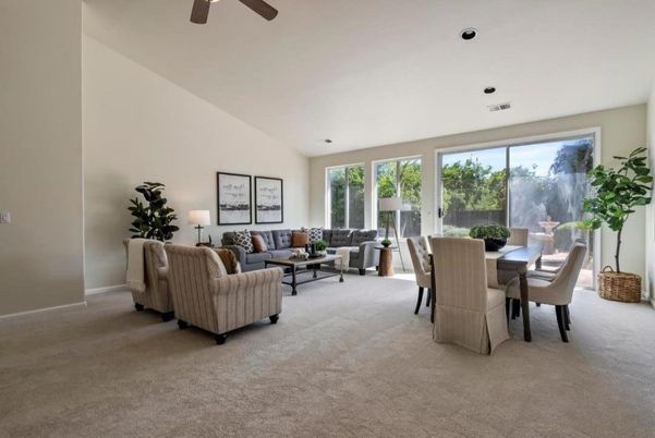 Dining room, Interior, Living room, Recessed Lighting
