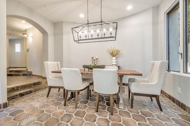 Dining room, Interior, Pendant Lights, Recessed Lighting