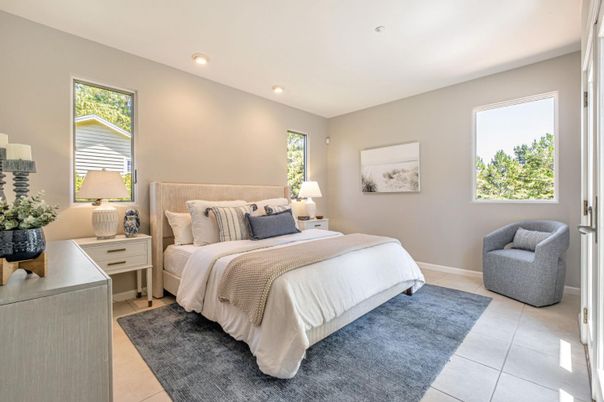 Bedroom, Interior, Recessed Lighting