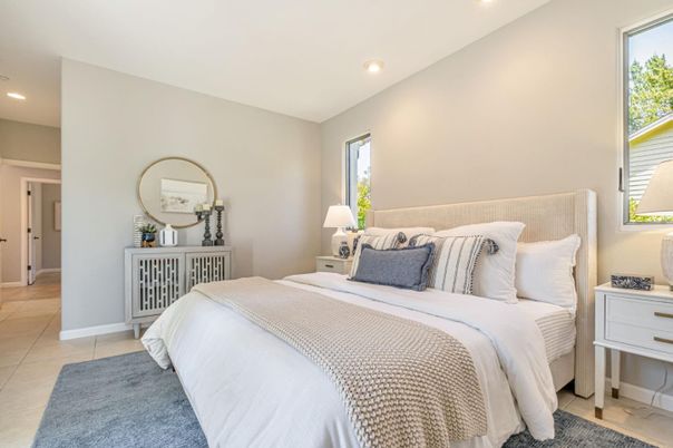 Bedroom, Interior, Recessed Lighting