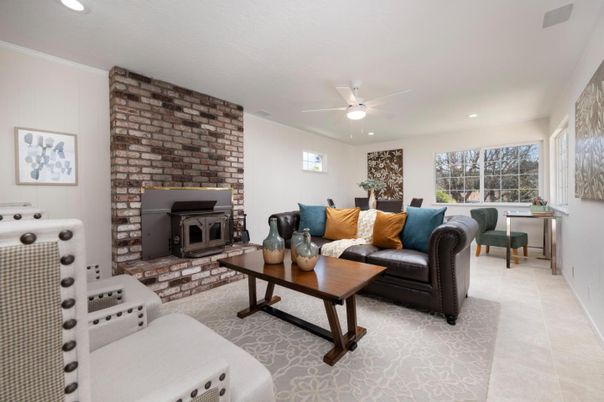 Fireplace, Interior, Living room, Wood Texture Flooring