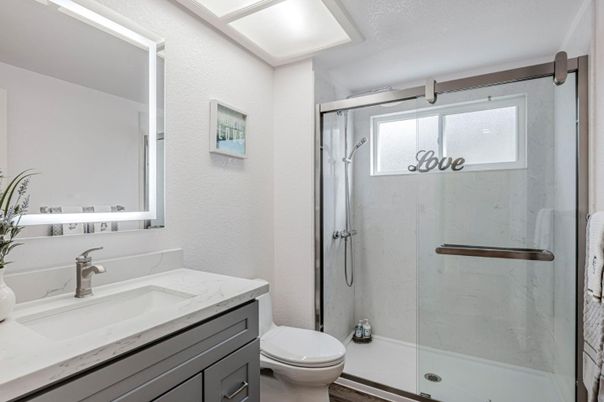 Bathroom, Glass Shower, Interior