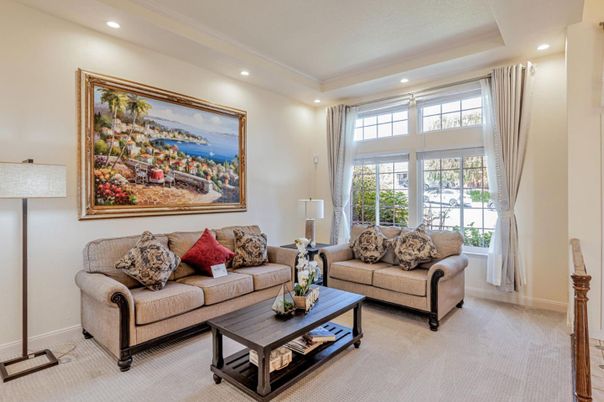 Interior, Living room, Recessed Lighting
