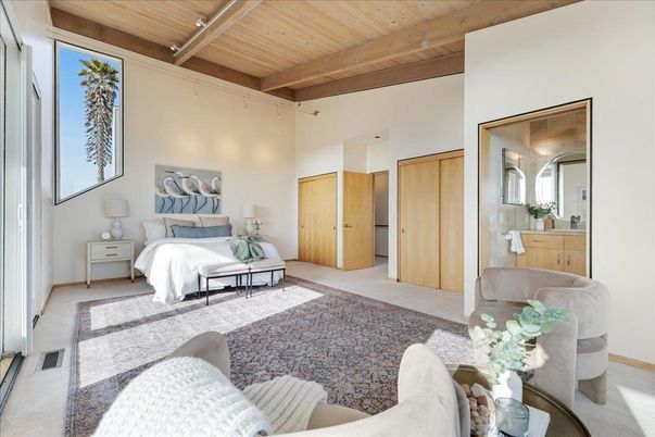 Bedroom, Interior, Wooden Beams, Wooden Ceilings