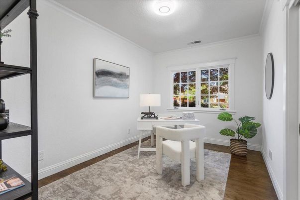 Home Office, Interior, Wood Texture Flooring
