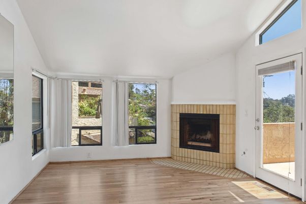 Empty room, Fireplace, Interior, Wood Texture Flooring