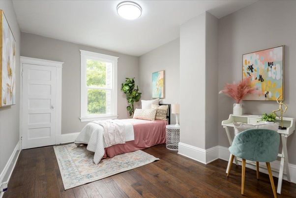 Bedroom, Interior, Wood Texture Flooring