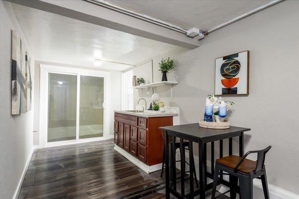 Interior, Kitchen, Wood Texture Flooring