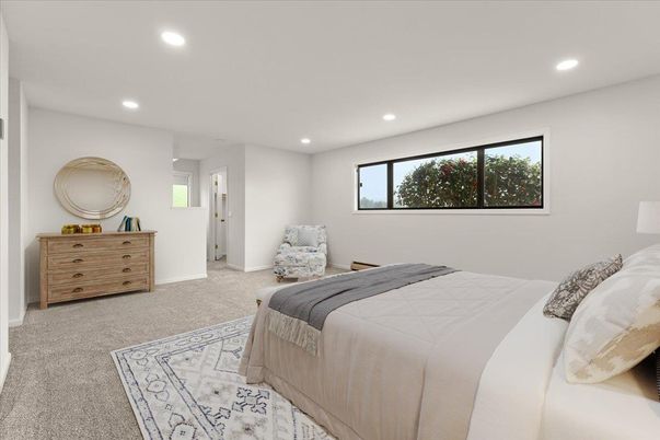 Bedroom, Interior, Recessed Lighting