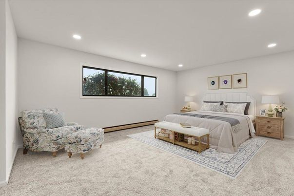 Bedroom, Interior, Recessed Lighting