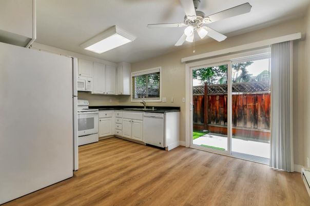 Interior, Kitchen, Wood Texture Flooring