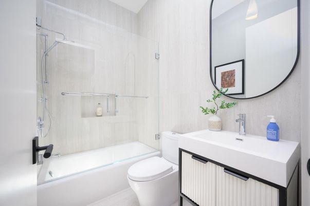 Bathroom, Glass Shower, Interior