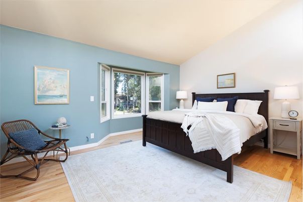 Bedroom, Interior, Wood Texture Flooring