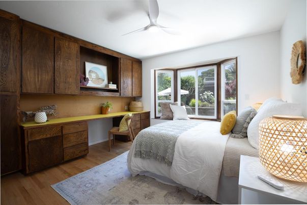 Bedroom, Interior, Wood Texture Flooring