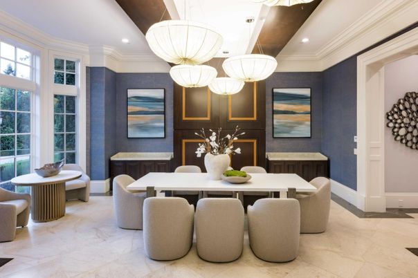 Dining room, Interior, Pendant Lights, Recessed Lighting